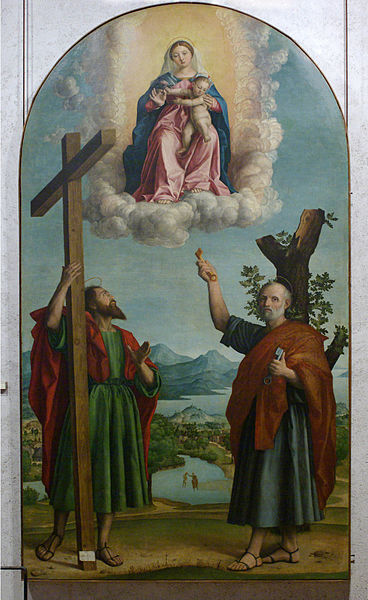 Girolamo dai Libri-Madonna della quercia 1533 Museo Castelvecchio Verona