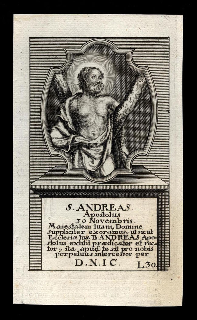 Santino, incisione del 1700